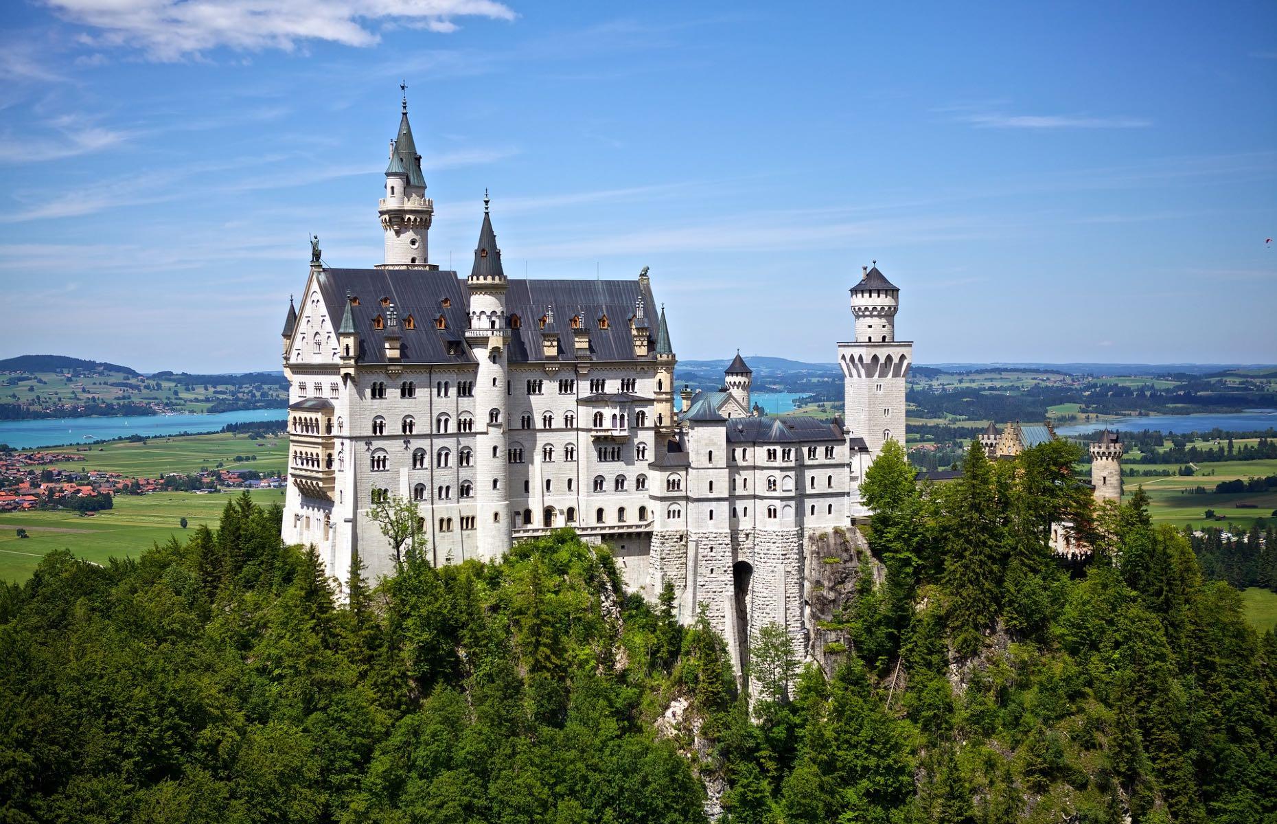 Now: Neuschwanstein Castle